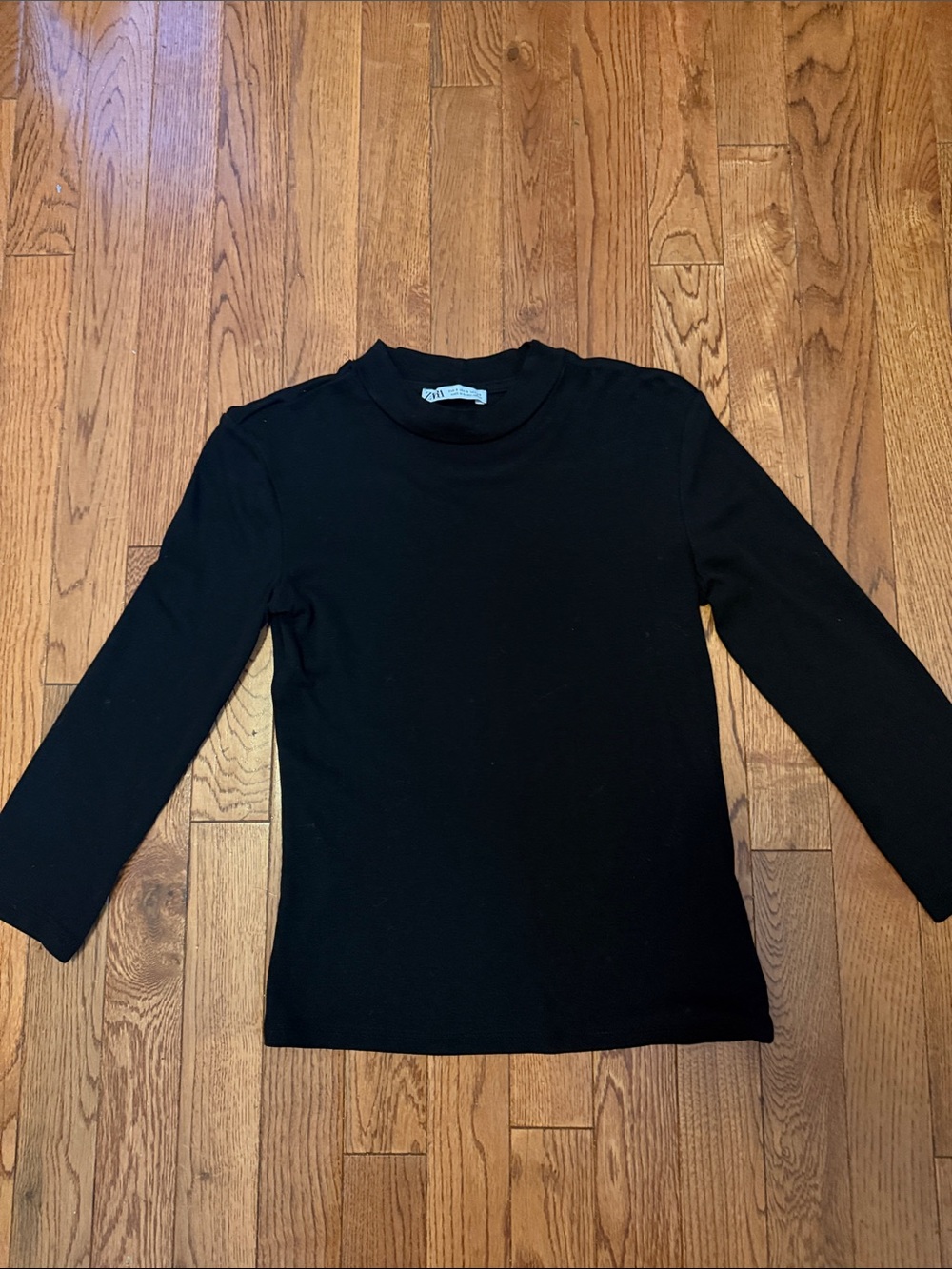 Zara Black Long Sleeve Tee